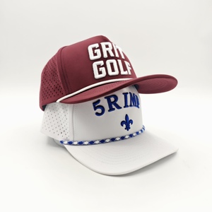 Gorra de Golf Impermeable de 5 Paneles de la Colección Premium, Logotipo Bordado Personalizado, MOQ Bajo, Acabado Sin Costuras, Transpirable - Product Image 3