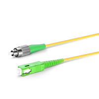 ALLSTRONG FO-FOC-SF-A Kabel Patch Fiber Male-Male SC/APC-FC/APC SM Single Mode Simplex FTTH 3.0mm Konektor Kotak Terminal