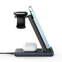 Base de Carga Inalámbrica 3 en 1 Plegable y Rápida de 15W para iPhone 11 12 13 14 Pro Max y Samsung, ¡Oferta!