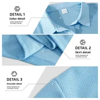 T-shirt gaufré à manches courtes en polyester respirant pour homme, style INS transfrontalier Europe-Amérique, collection été 2026