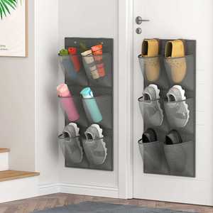 12 Large Mesh Pockets Closet Door Hanging Shoe Rack Organizer Shoe Holder or Camper RV Shoe <b>Storage</b> - Product Image 1