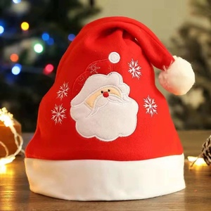 Décorations de Noël Père Noël Cerf Bonhomme de neige Chapeaux pour adultes et enfants Fête de vacances Lettres de Noël en peluche - Product Image 3