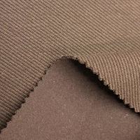 Tissu en sergé mélangé laine TR ultra-lourd 430 GSM, maille extensible structurée 155 cm pour manteaux d'hiver haut de gamme