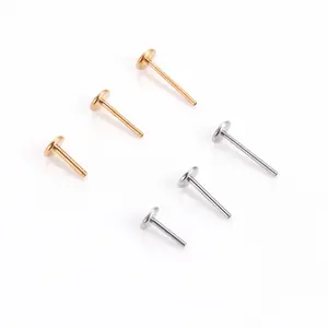 16G 18G 20G G23 titanio Push Pin Rod accessorio per Piercing per le donne medico ASTM F136 Premium moda Piercing gioielli