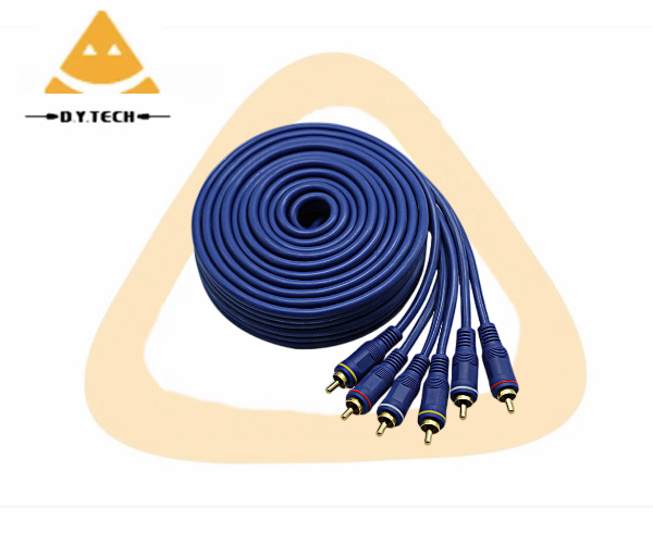 AV Cable 3 RCA Male Plug to RCA Stereo Audio Video Male AUX Cable for TV,Computer, Camera, DVD Player, Power Amplifier,etc