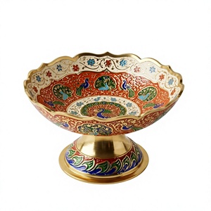 Frutero de diseño moderno, estilo floral, plato decorativo, tazones para servir, para bodas, fiestas, vajilla, tazón con pedestal para mesa - Product Image 1