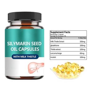 Ekspor Lintas Batas Minyak Biji Silythistin Oligopeptida Jagung Kapsul Softgel Pueraria 60 Butir Umur Simpan 24 Bulan untuk Dewasa OEM - Product Image 2
