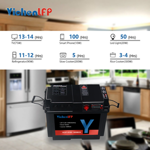 AC110/220 Alle In Een Batterij Box LiFePO4 12V 100Ah Deep Cycle 12.8V Lithium Ion Batterij Met draagbare Batterij Doos Stroombron - Product Image 5