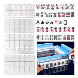 Moule en silicone personnalisé pour mini plateau de mahjong en résine, idéal pour les cadeaux, les jeux amusants et les jouets DIY pour adultes, vente en gros - Product Image 6