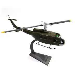 1:48 시뮬레이션 미국 UH-1 군사 헬리콥터 모델 금속 다이 캐스트 모델 비행기
