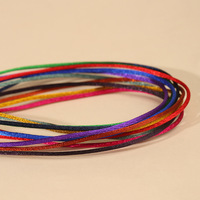 Bracelet en fil de soie coréen LONGJIE, fait main, tressé, crocheté, teinté, avec nœud chinois, en soie glacée, pour bijoux, directement de l'usine