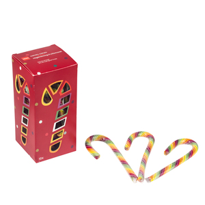 OEM/ODM Bulk Peppermint Candy Canes <strong>Sweets</strong> Colorful Fruity Hard Candy Lollipop in Custom <strong>Gift</strong> <strong>Box</strong> for Christmas Decoration - Product Image 2