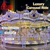 Manège de Luxe Amusant pour Enfants, 16 Places, Carrousel de Fête Foraine