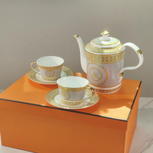 Best Selling Nordic Luxury Gold Ceramic <b>Coffee</b> & Tea <b>Set</b> Home Decoration for Afternoon Tea - Product Image 2