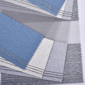 ستائر زيبرا أفقية مخصصة من مصنع شاوشينغ، 100% بوليستر، معتمة، بلون واحد، نسيج ستائر دوارة للنوافذ الفرنسية يدوية التشغيل - Product Image 5