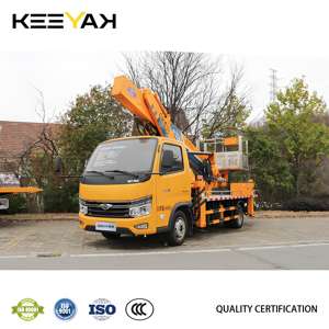 25 मीटर स्पष्ट बूट लिफ्ट फोटॉन 4x2 ट्रक घुड़सवार हवाई कार्य मंच 200 किलोग्राम हवाई कार्य वाहन - Product Image 4