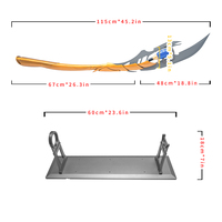 Sceptre de Loki 1:1 Infinite Mind, Conteneur de Gemmes Original, Modèle de Sceptre Entièrement Métallique