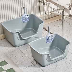 Extra Large Anti Splash <b>Cat</b> Litter <b>Box</b> With Scoop Rectangle PP Material Large Capacity For <b>Cats</b> - Product Image 2