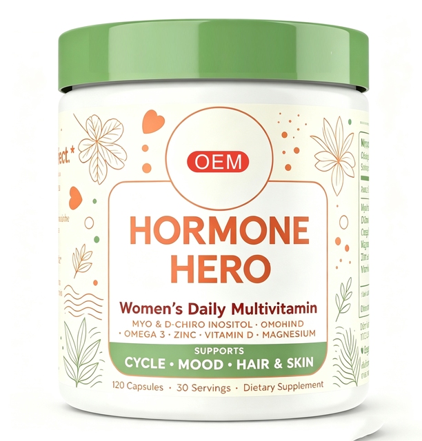 High Quality OEM Customizable Multi Vitamin Capsule 120 Pieces Balanced Nutrient Formula for Ladies Wellness Applications