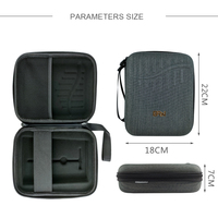 Portable Nylon Violin Case Portable Musical Instruments EVA Kalimba Accessories Black Storage Bag for Kalimba Thumb Piano Case