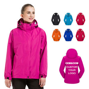 Veste <span class=keywords><strong>de</strong></span> <span class=keywords><strong>randonnée</strong></span> imperméable à capuche pour <span class=keywords><strong>femme</strong></span>, veste softshell coupe-vent, vêtements imperméables et respirants - Product Image 1