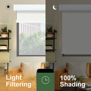 Zigbee Alexa Tuya Wifi <span class=keywords><strong>Google</strong></span> Matter Control remoto <span class=keywords><strong>de</strong></span> aplicación automática motorizada personalizada 100% persianas enrollables inteligentes para ventana - Product Image 3