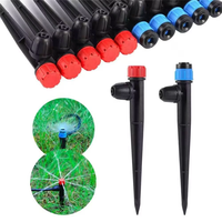 13cm Enkelvoudige Vergrendelmoer 5 Gaten Bubbler Grondsteker Sprinkler voor Boomgaard Kas Fruit- en Groentetuin Vergroening Irrigatie