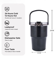 Tasses à café isolées OEM ODM intérieur extérieur 304 sous vide en acier inoxydable 16oz