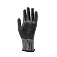 Gants anti-coupure certifiés CE niveau 5 en HPPE avec revêtement lisse en nitrile, protection niveau D, antidérapants.