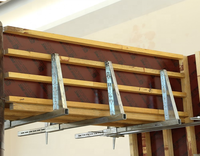 Système de coffrage moderne à poutres en acier réglables pour la construction en béton, avec conception réutilisable et assemblage rapide