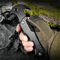 Outil multifonction de survie en plein air, marteau à griffes pliable en acier inoxydable, multi-outils pour la randonnée, le camping, la voiture, trousse d'urgence