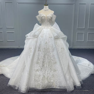 Robes de mariée vintage à col haut et à épaules dénudées pour femmes Jancember Mn155 - Product Image 5