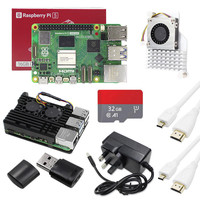 Raspberry Pi 5 16GB 8GB Placa de Desarrollo Quad Core Arm Cortex A76 Kit de Computadora de Placa Única con Carcasa Refrigeradora
