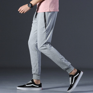 <span class=keywords><strong>Pantalones</strong></span> Deportivos Largos <span class=keywords><strong>de</strong></span> Algodón Casuales y Holgados para Hombre con Logo Personalizado y Elástico a la Moda para Gimnasio al por Mayor - Product Image 6