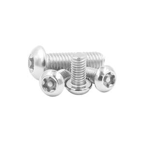 Tornillo de Cabeza Estrella con Ranura Triple de Seguridad, Tornillo Autorroscante de Ala Triangular de 2 Orificios, Tornillos de Máquina Antimanipulación con Pasador en el Centro - Product Image 3