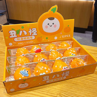 Jouet sensoriel anti-stress réaliste en mousse orange, gadget à pincer pour enfants, vente en gros
