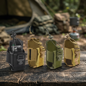 Funda Táctica de Nailon para Radio con Cierre de Hebilla, Impermeable, para Caza al Aire Libre, para Walkie Talkie, Camuflaje, Unisex - Product Image 4