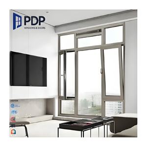 Ventanas Abatibles <span class=keywords><strong>y</strong></span> Oscilobatientes de Aluminio con Cristal Simple, Diseño Europeo, Certificación Energy Star, Económicas, para Habitaciones de Hotel <span class=keywords><strong>y</strong></span> Cocina - Product Image 5