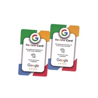 Impresión personalizada 13,56 MHz 215 Chip Google Review Tarjeta NFC
