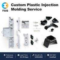Fabricante de Piezas de Moldeo por Inyección de Plástico de Alta Precisión, Material ABS, Múltiples Cavidades, Sistema de Canales Calientes, Color Personalizado