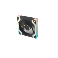 Nouveau Style 120mm ARGB lumière LED PC ventilateur de refroidissement roulement hydraulique noir pour boîtier d'ordinateur de jeu dissipateur thermique en plastique