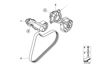 Pièces 11287598833 Ensemble de courroie d'entraînement Roue de friction pour <span class=keywords><strong>Mini</strong></span> <span class=keywords><strong>Cooper</strong></span> R55 R56 R57 R58 R59 R60 R61, 05-16, l3 l4 - Product Image 5