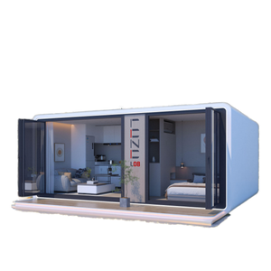 Maisonnette Préfabriquée Écologique Moderne en Panneaux Sandwich à Structure Acier <span class=keywords><strong>pour</strong></span> Location, Hôtels, Bureaux, avec Salle de Bain Privative - Product Image 1