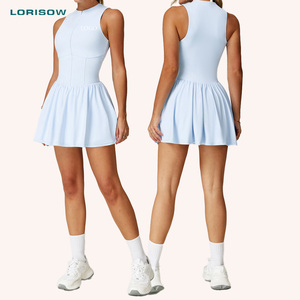 فستان رياضي نسائي من LORISOW للبيكلبول والجري والجولف والبادل واليوغا والتنس مع جيب وسحاب - Product Image 1