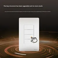 Interruptor de botón Wi-Fi Tuya Smart Home Single Zero Fire Universal Android App Timer Voice Remote Control Bar Interruptor inteligente de plástico