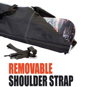 Housse de protection pour ski et snowboard, sac de snowboard, coque rigide antivol, USB, convient à deux paires de skis de 190 cm, portable, léger, en polyester - Product Image 3
