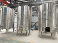 Cuve de fermentation de vin rouge de type plaque Mile Style en acier inoxydable, taille personnalisée