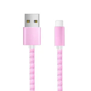 High-quality color fabric woven fast charging data cable is suitable for high-end data cable of Android ios mobile phone