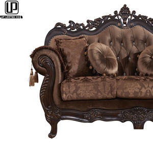Real estilo europeo y americano barato antiguo Salón Floral tela sofá cuero para la <span class=keywords><strong>venta</strong></span> <span class=keywords><strong>muebles</strong></span> - Product Image 3