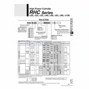 กระบอกลมแรงสูง RHCL32-680ชิ้นส่วนนิวเมติก SMC - Product Image 1